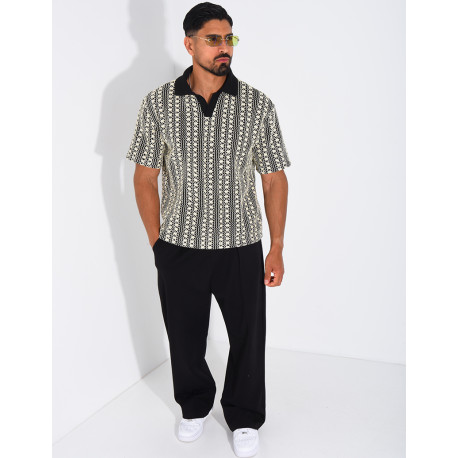 Polo à motifs