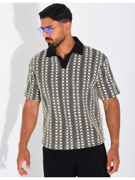 Polo à motifs