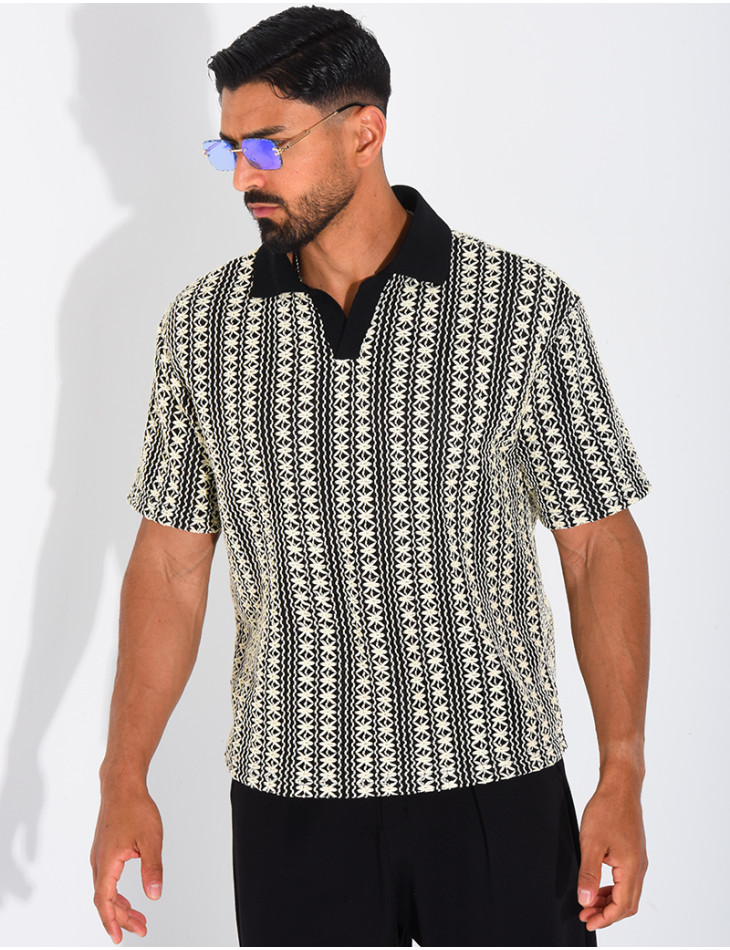 Polo à motifs