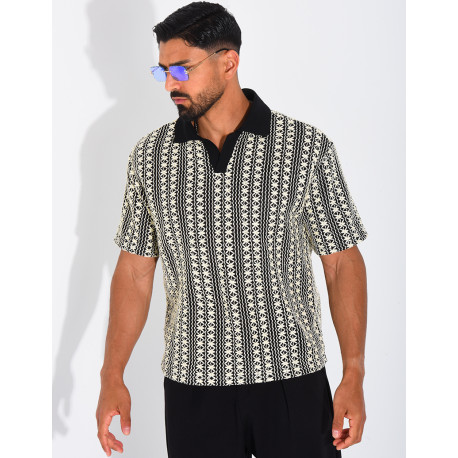 Polo à motifs