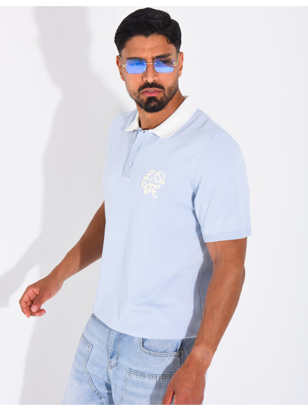 Polo à motif brodé