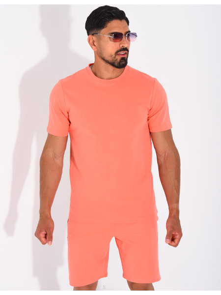 Ensemble uni short et t-shirt