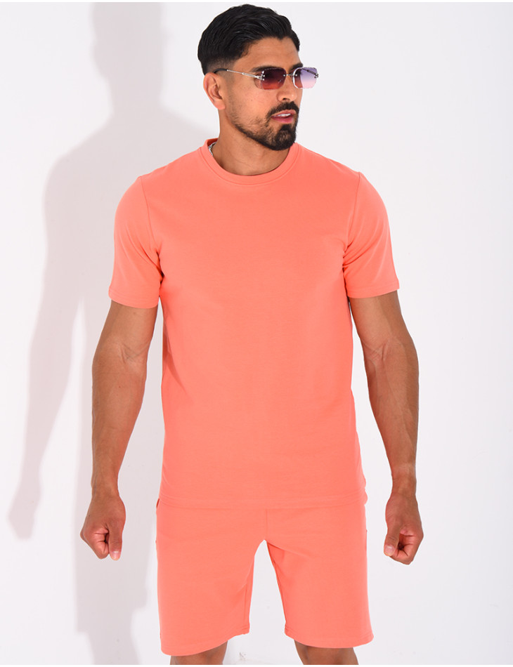 Ensemble uni short et t-shirt