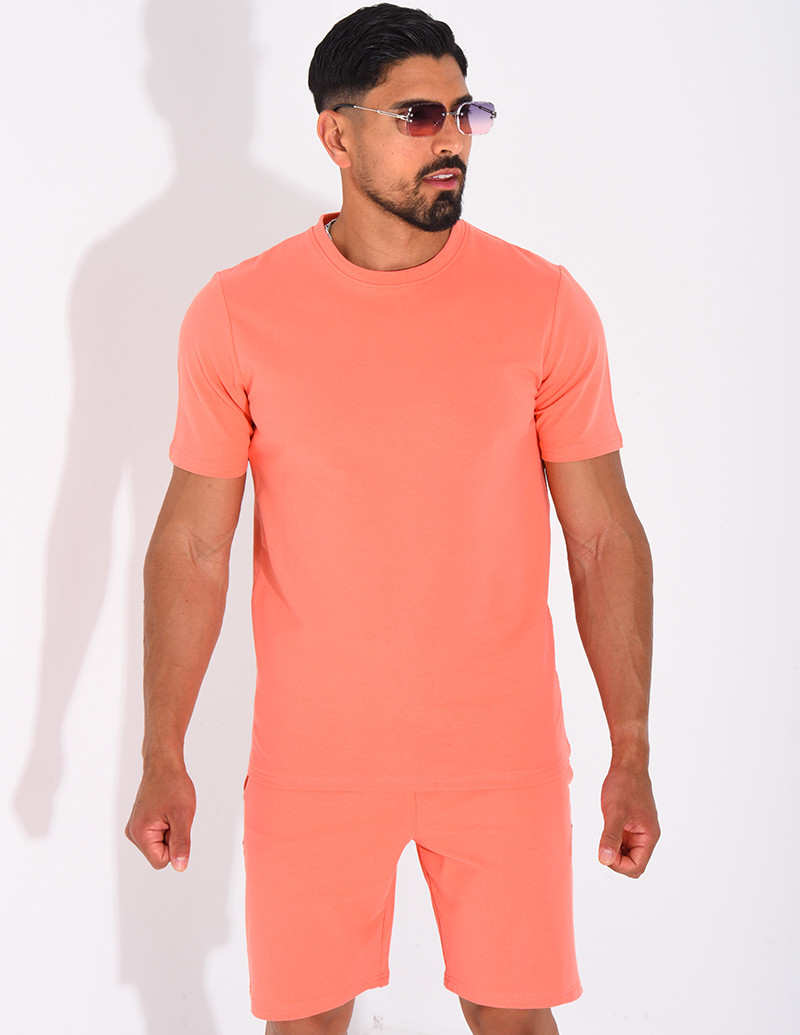 Ensemble uni short et t-shirt