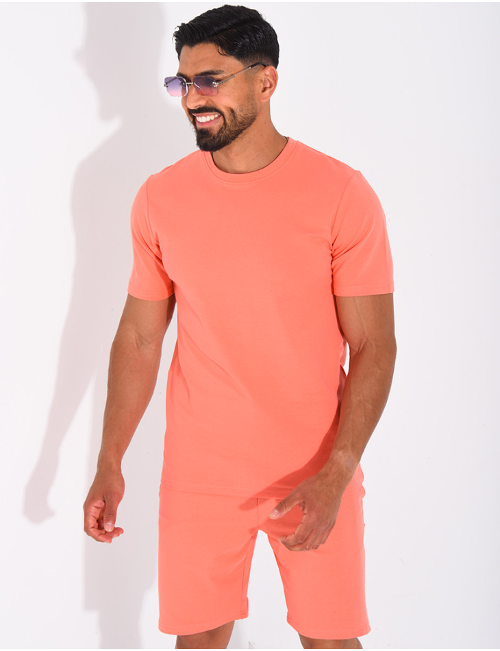 Ensemble uni short et t-shirt