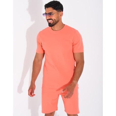 Ensemble uni short et t-shirt