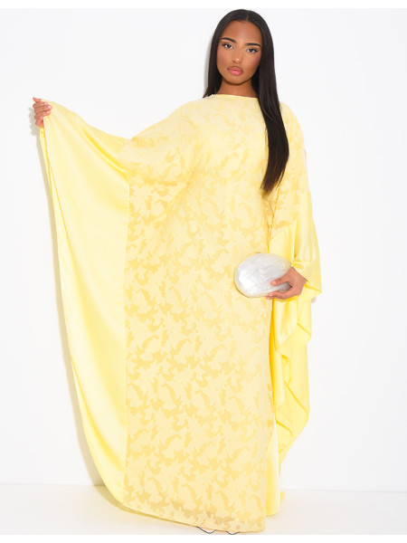 Set aus strukturiertem Schmetterlingskleid und Unterkleid