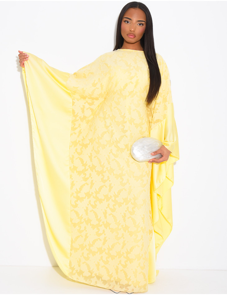 Set aus strukturiertem Schmetterlingskleid und Unterkleid
