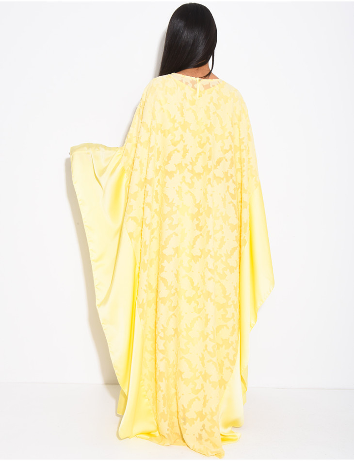 Set aus strukturiertem Schmetterlingskleid und Unterkleid