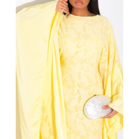 Set aus strukturiertem Schmetterlingskleid und Unterkleid