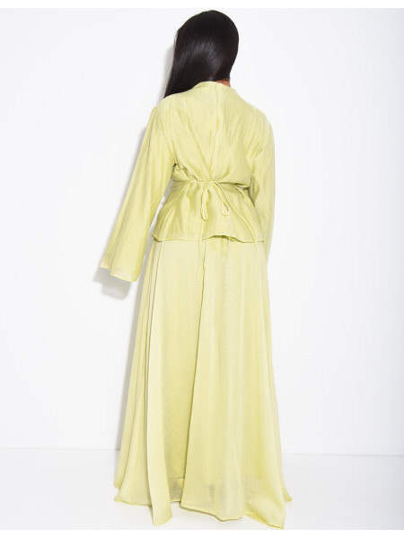Set aus Rock und Bluse aus gefüttertem Voile