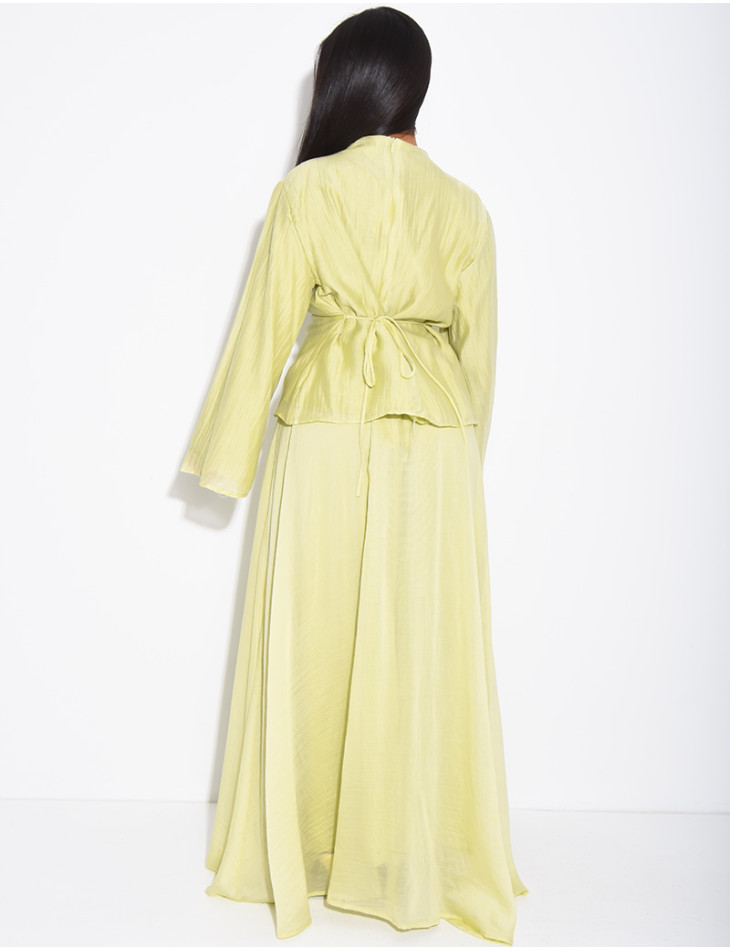 Set aus Rock und Bluse aus gefüttertem Voile