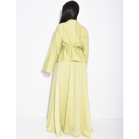 Set aus Rock und Bluse aus gefüttertem Voile