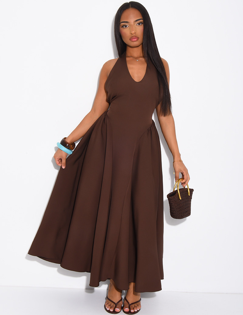 Robe longue dos nu...