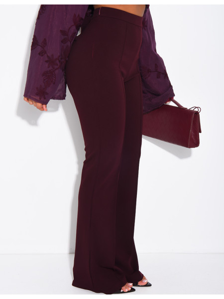 Pantalon de tailleur taille haute