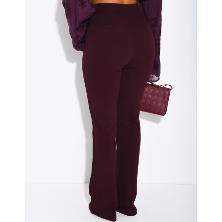 Pantalon de tailleur taille haute