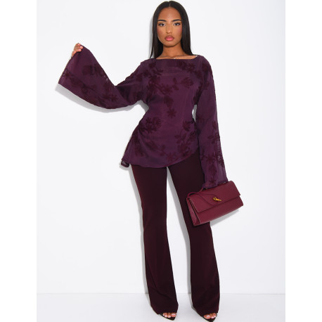 Pantalon de tailleur taille haute