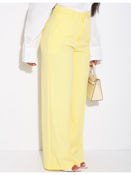 Pantalon de tailleur coupe droite