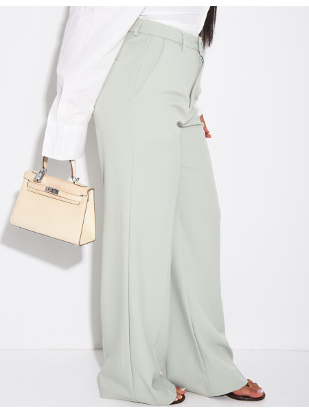 Pantalon de tailleur coupe droite