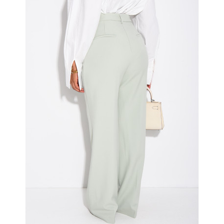 Pantalon de tailleur coupe droite