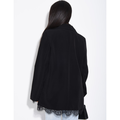Blazer à bordures dentelle