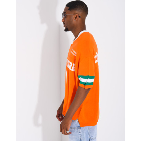 T-shirt côtelé "Côte d'Ivoire"