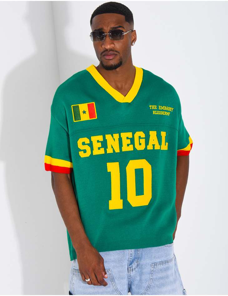 T-shirt côtelé "Sénégal"