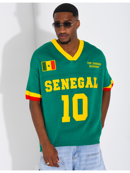 T-shirt côtelé "Sénégal"