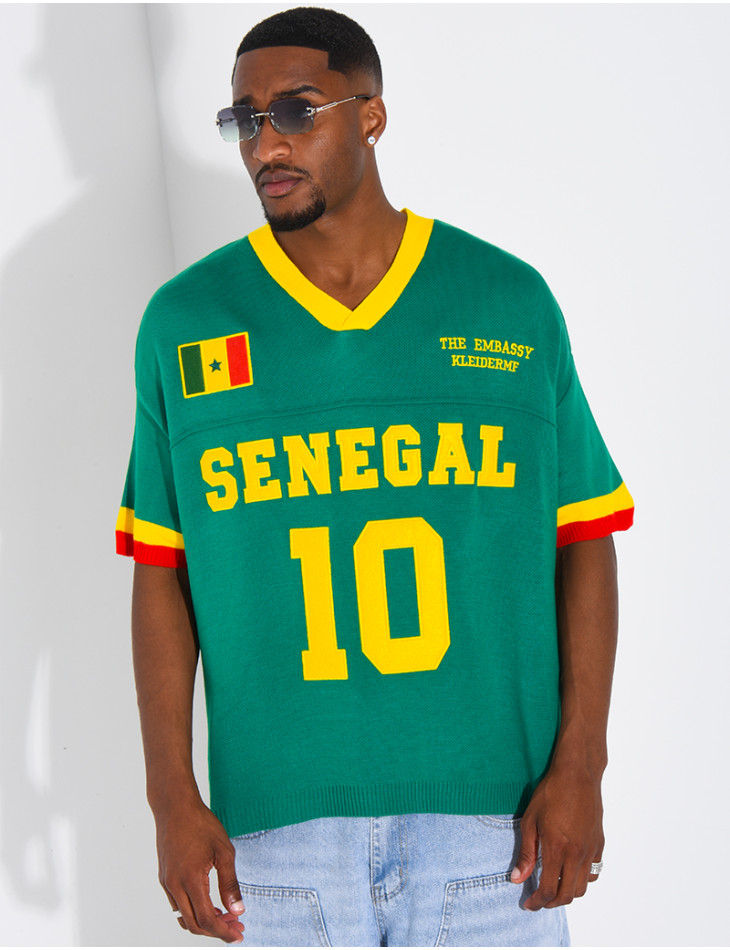 T-shirt côtelé "Sénégal"