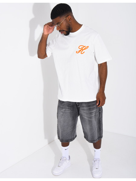 T-shirt "H" brodé