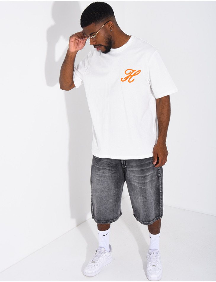 T-shirt "H" brodé