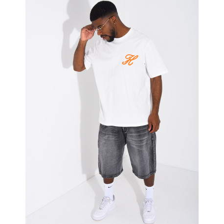 T-shirt "H" brodé