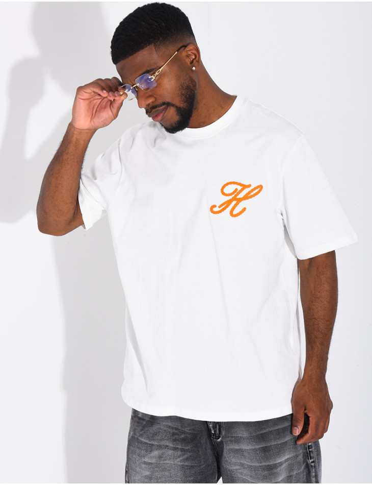 T-shirt "H" brodé
