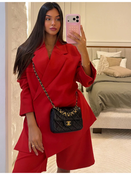 Oversize-Blazer mit Schlitzen