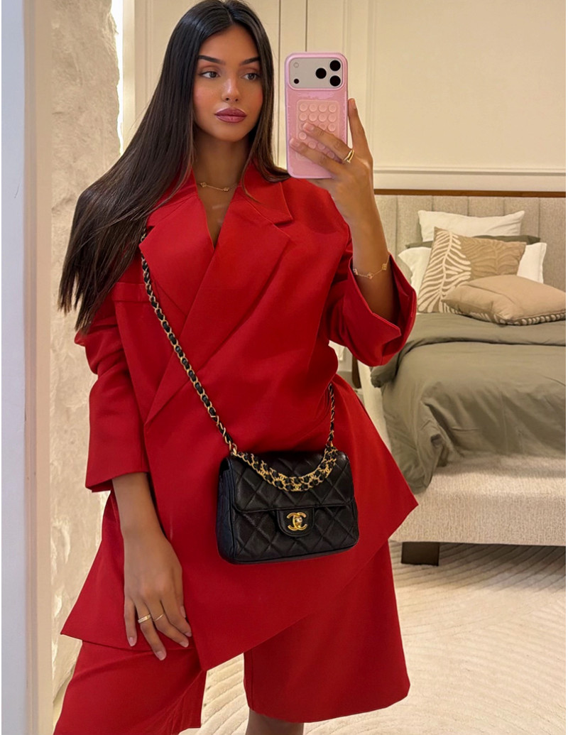 Oversize-Blazer mit Schlitzen