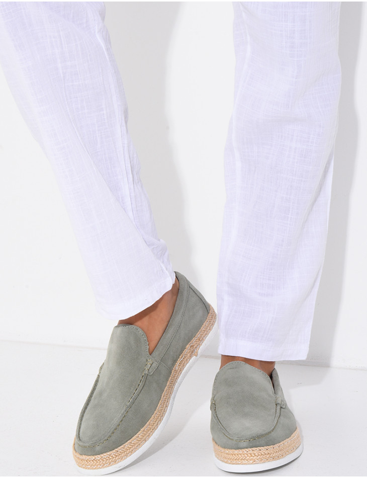 Mocassins en suédine