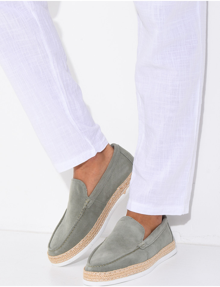 Mocassins en suédine
