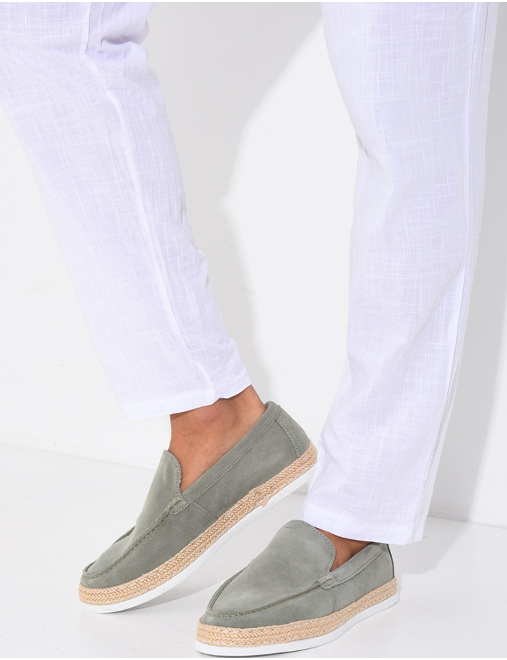 Mocassins en suédine