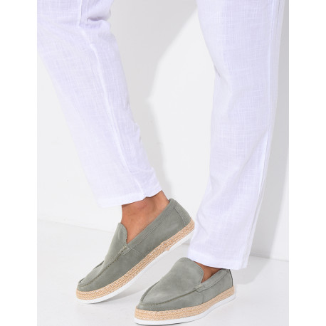 Mocassins en suédine