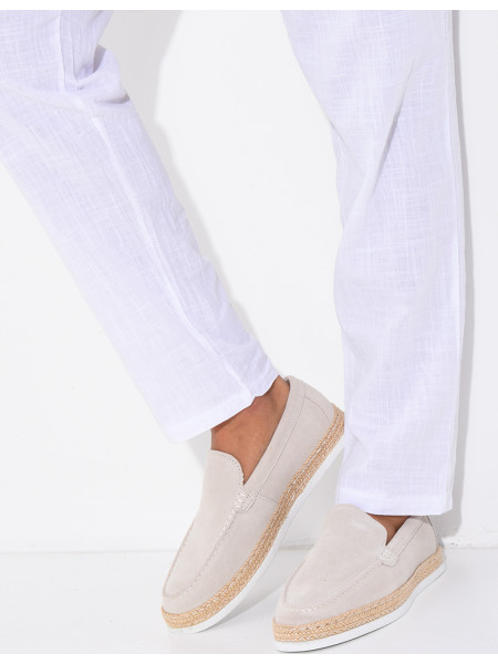 Mocassins en suédine