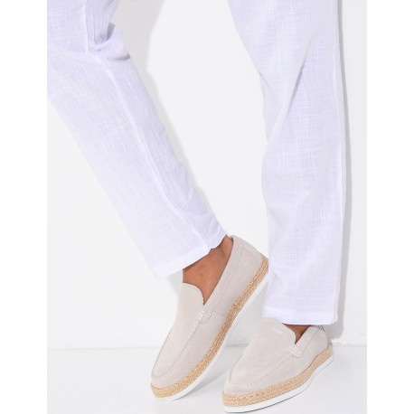 Mocassins en suédine