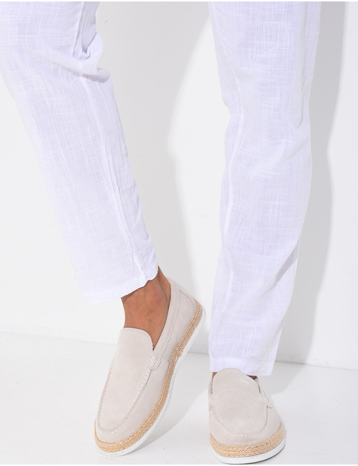 Mocassins en suédine