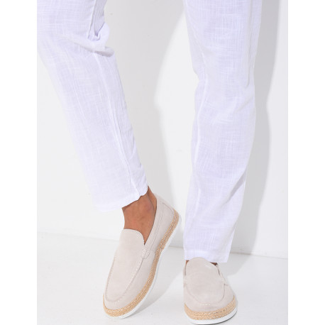 Mocassins en suédine
