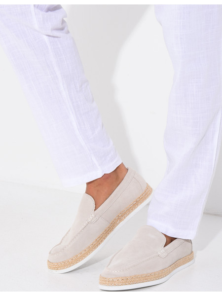 Mocassins en suédine