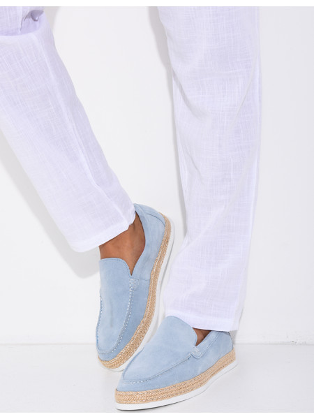 Mocassins en suédine