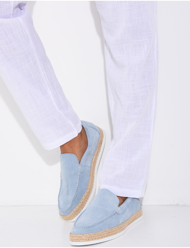 Mocassins en suédine