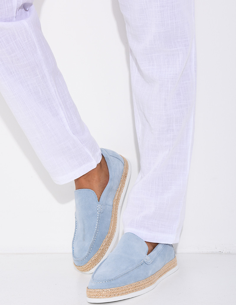 Mocassins en suédine