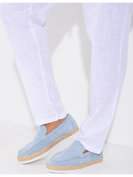 Mocassins en suédine