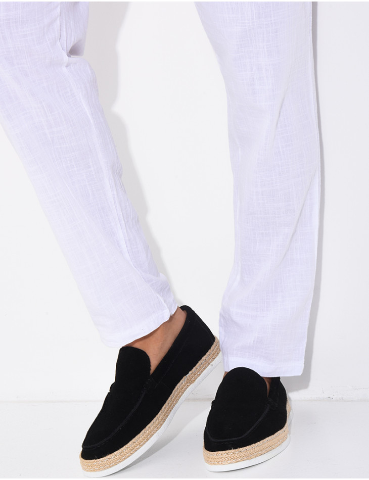 Mocasins en suédine