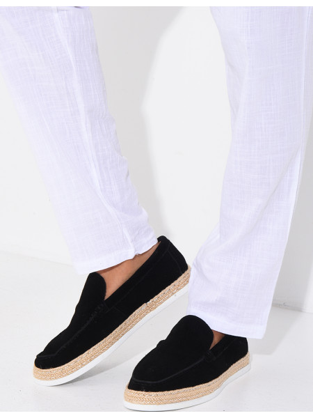 Mocasins en suédine
